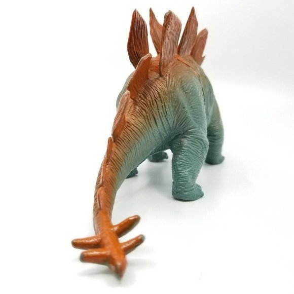 Vintage Stegosaurus Dinosaur Figure Green Red 1072-P11 TM 2000 - Picture 4 of 6